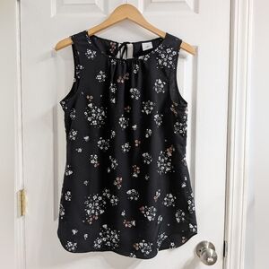 Cabi Women's Black Misty Floral Top Style 5388 Size Medium Summer Spring